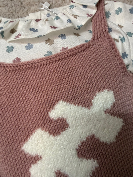 Peto y camisa “puzzle”