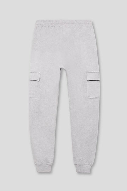 PANTALON CARGO DE ALGODON CON PELO 95059B GRIS