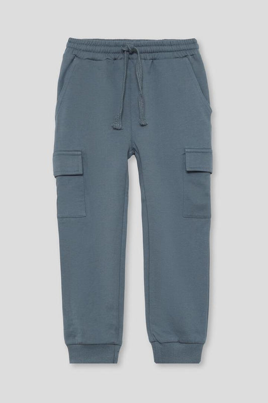 PANTALON CARGO DE ALGODON SIN PELO 95064B VERDE