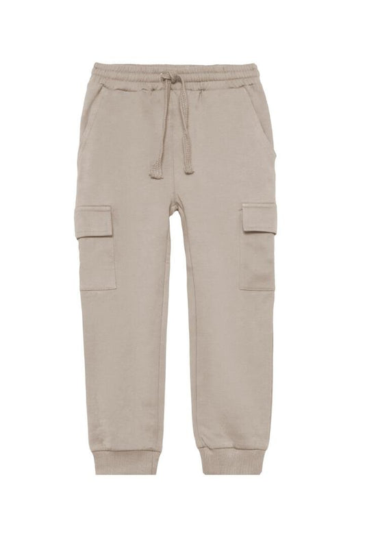 PANTALON CARGO DE ALGODON SIN PELO 95064B BEIG