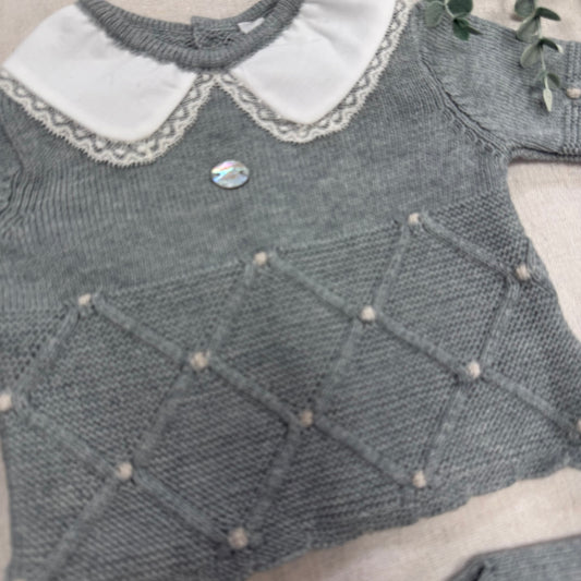 CONJUNTO DE LANA 3 PIEZAS 004-11280 VERDE