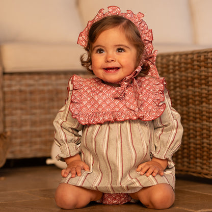VESTIDO, BRAGA Y GORRO ''MOSAICO''