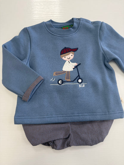 SUDADERA Y SHORT “PATINETE” CC30-126