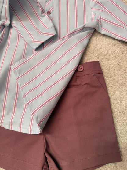 Camisa y pantalon malva “Lauren” 1852L