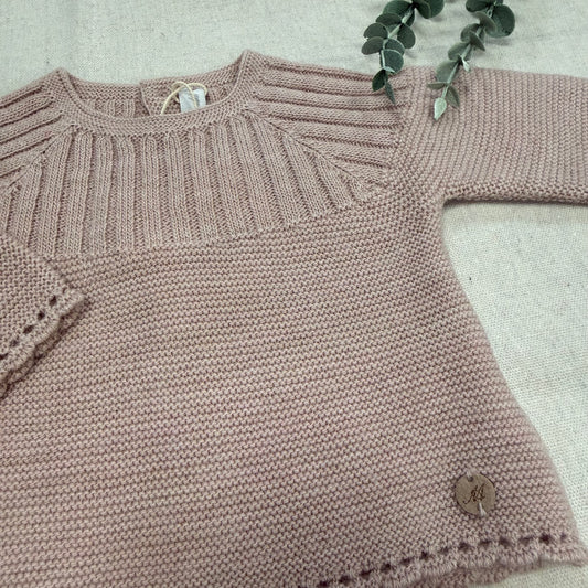 CONJUNTO DE LANA 3 PIEZAS 004-12242 ROSA