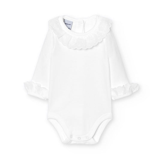 BODY ALGODON CUELLO CON PUNTILLA 1199