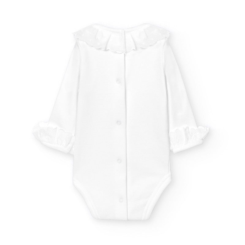BODY ALGODON CUELLO CON PUNTILLA 1199