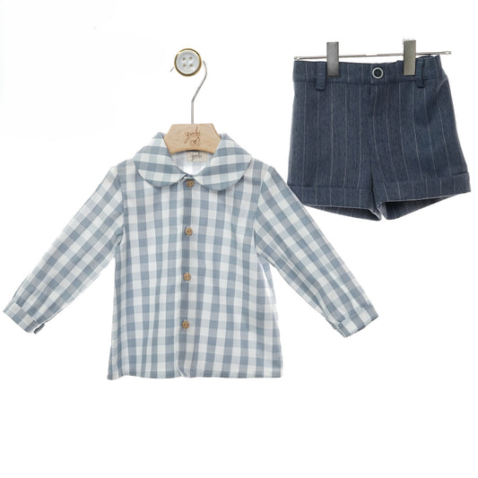 CONJUNTO CAMISA Y SHORT ''NIEVES'' 1852N
