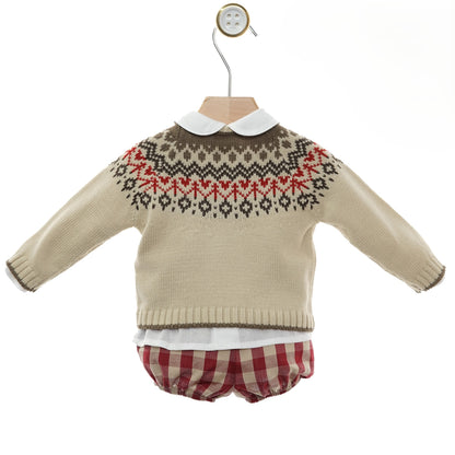 CONJUNTO BEBE 3 PIEZAS ''GRECA'' 0202